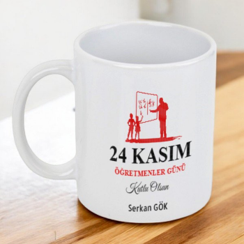 24 Kasım Atatürk Tasarımlı Kupa Bardak