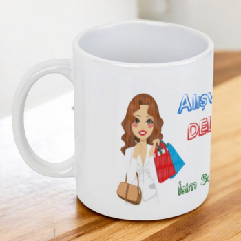 Alışveriş Delisi Tasarım Kupa Bardak