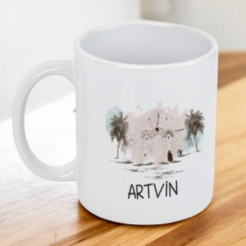 Artvin Tasarımlı Kupa Bardak