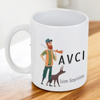 Avcıya Özel Tasarım Kupa