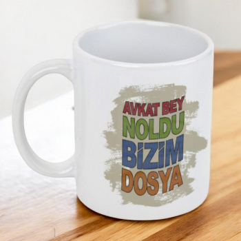 Avkat Bey Tasarım Kendin Tasarla Baskılı Kupa