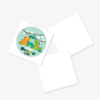 Baby Shower Kağıt Sticker Happy Birthday Tasarımlı online tasarla