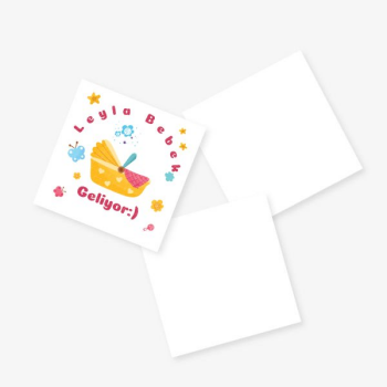 Bebek Arabalı Sticker