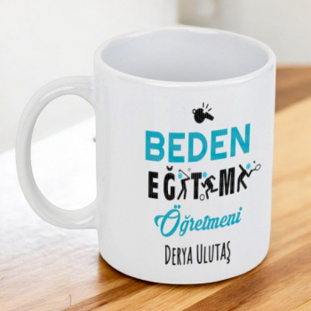 Beden Eğitimi Öğretmeni Tasarım Baskılı Kupa Bardak