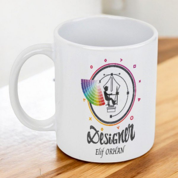 Cmyk Renk Temalı Grafiker Kupa Bardak 3