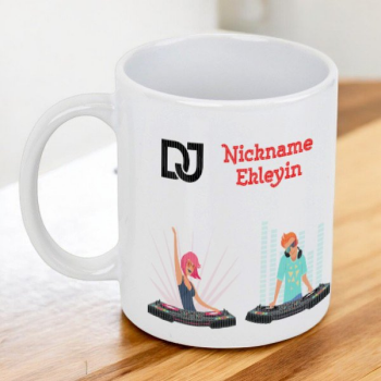 Dj Tasarımlı Baskılı Kupa