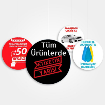 Etiketin Yarısı online tasarla