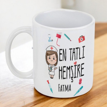 Hemşire Tasarım Baskılı Kupa Bardak