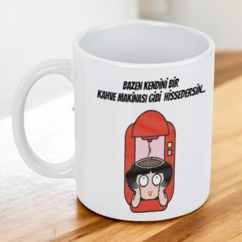 Kahve Makinası Tasarım Kupa Bardak