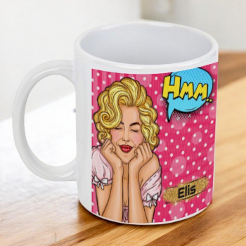 Pop Art Tasarımlı Kupa