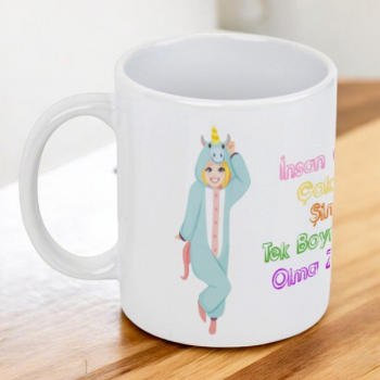 Unicorn Tasarım Kız Kupa Bardak