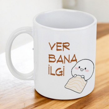 Ver Bana İlgi Kendin Tasarla Baskılı Kupa