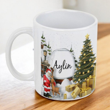 Yeni Yıl Temalı İsme Özel Kupa