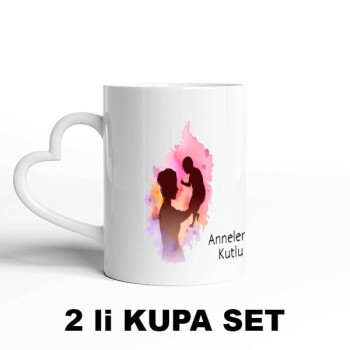 Anne Çoçuk Baskılı Kupa Bardak online tasarla
