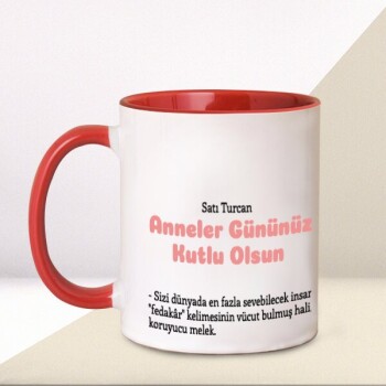 Kişiye Özel Baskılı Kupa - Kırmızı
