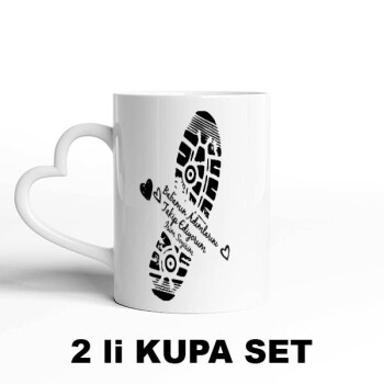 Babalar Gününe Özel Siyah Kulplu Kupa Bardak-2 online tasarla