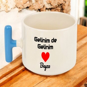Gelinim De Gelinim Baskılı Kişiye Özel Fincan T Kulp online tasarla