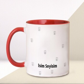Kişiye Özel Baskılı Kupa - Kırmızı