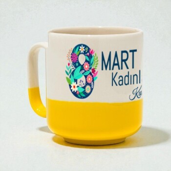 Modern Dip Sarı Kupa
