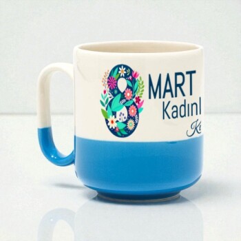 Modern Dip Mavi Kupa