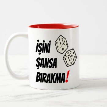 Kişiye Özel Baskılı İçi Kırmızı Kupa