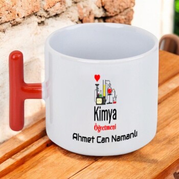Kimya Öğretmeni Mavi T Fincan online tasarla