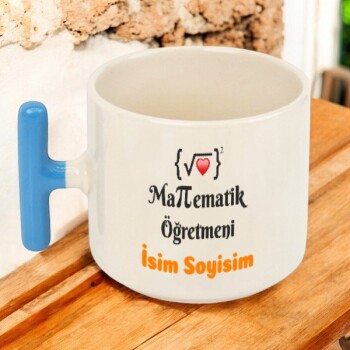 Matematik Öğretmeni Tasarımlı Turuncu T Fincan online tasarla