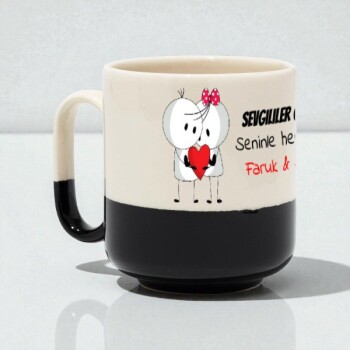 Sevgililer Gününe Özel Modern Dip Kırmızı Kupa online tasarla
