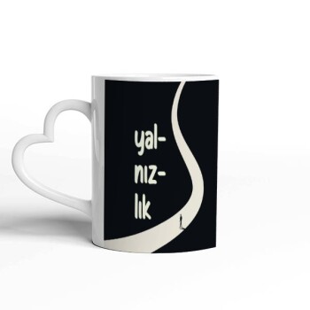 Kişiye Özel Kalpli Beyaz Kupa Bardak