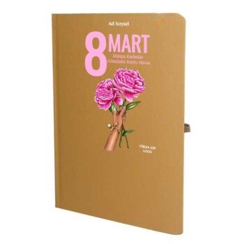 Tarihsiz Çizgili Taba Ajanda/Defter 13X21Cm
