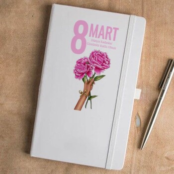 Tarihsiz Beyaz Ajanda / Defter 13X21Cm