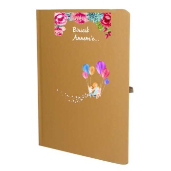 Tarihsiz Çizgili Taba Ajanda/Defter 13X21Cm