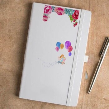 Tarihsiz Beyaz Ajanda / Defter 13X21Cm