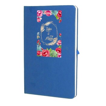Tarihsiz Çizgili Mavi Ajanda/Defter 13X21Cm