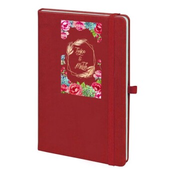 Tarihsiz Kırmızı Ajanda / Defter 13X21Cm