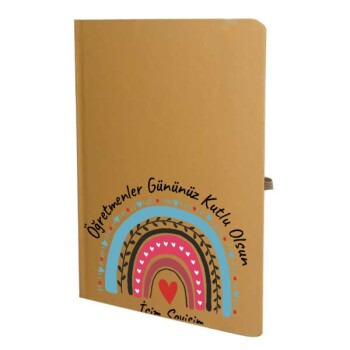 Tarihsiz Çizgili Taba Ajanda/Defter 13X21Cm