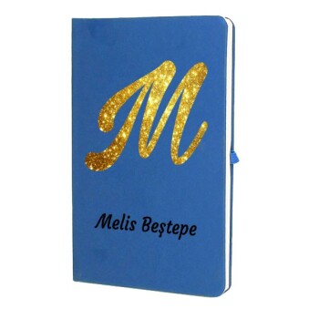 Tarihsiz Çizgili Mavi Ajanda/Defter 13X21Cm