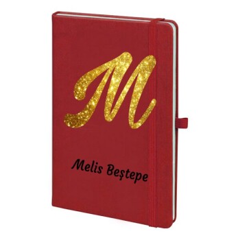 Tarihsiz Kırmızı Ajanda / Defter 13X21Cm