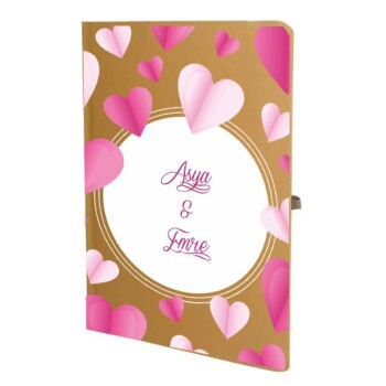 Tarihsiz Çizgili Taba Ajanda/Defter 13X21Cm