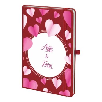 Tarihsiz Kırmızı Ajanda / Defter 13X21Cm