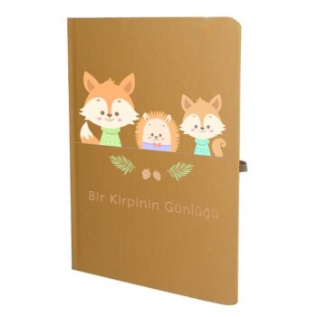 Tarihsiz Çizgili Taba Ajanda/Defter 13X21Cm