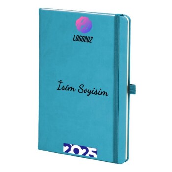 Kurumsal "Tarihsiz" Yeni Yıl Temalı Beyaz Ajanda Defter online tasarla