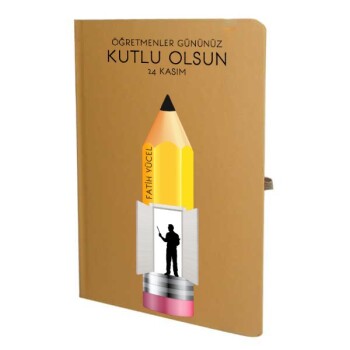 Tarihsiz Çizgili Taba Ajanda/Defter 13X21Cm