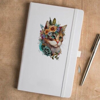 Tarihsiz Beyaz Ajanda / Defter 13X21Cm