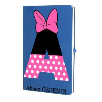 Tarihsiz Çizgili Mavi Ajanda/Defter 13X21Cm