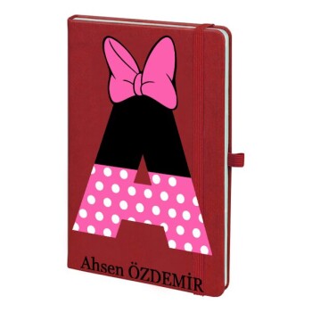 Tarihsiz Kırmızı Ajanda / Defter 13X21Cm
