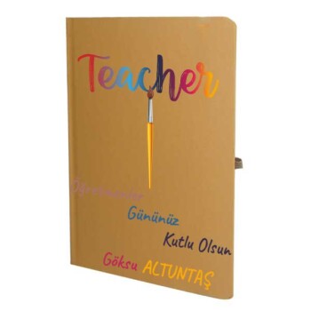 Tarihsiz Çizgili Taba Ajanda/Defter 13X21Cm