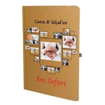 Tarihsiz Çizgili Taba Ajanda/Defter 13X21Cm