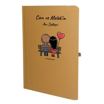 Tarihsiz Çizgili Taba Ajanda/Defter 13X21Cm