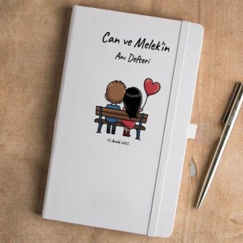 Tarihsiz Beyaz Ajanda / Defter 13X21Cm
